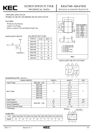 Datasheet KRA742E manufacturer KEC